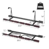 Costway Foldable Pull Up Bar Doorway Chin Up Bar No Screw W/Foam Grip For Home Gym