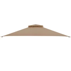 10' X 12' Patio Gazebo Replacement Top Cover 2-Tier Canopy CPAI-84 Outdoor -Costway GUEST 781630dc fb60 4fb5 858b 59234366245d