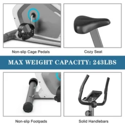 Costway Magnetic Upright Exercise Bike Cycling Bike W/Pulse Sensor 8-Level Fitness -Costway GUEST 78e5e447 a4b2 401a bfe4 88c0b1dd74d9