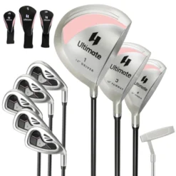 Costway 9 PCS Women's Complete Golf Club Set Right Handed With 460cc Alloy Driver Irons Pink/Red -Costway GUEST 793be0d8 2096 461b 9ffd e3ba2a8ab837