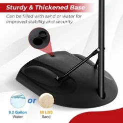 Costway 5.5-7.5FT Adjustable Portable Basketball Goal System With Shatterproof Backboard -Costway GUEST 7a864c5a 3c7e 45fc b043 ef2a42c96908