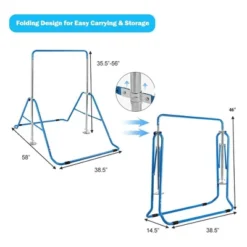 Costway Expandable Gymnastics Training Bar Adjustable Junior Horizontal Kip Bar Foldable -Costway GUEST 7e29e13e cad3 4c14 9bb6 a758e2152a54