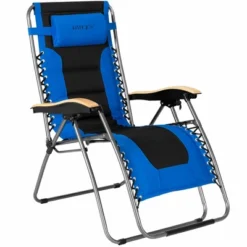 Costway 2PCS Folding Zero Gravity Chair Padded Lounge Chair W/ Beech Armrests Turquoise/Blue/Grey -Costway GUEST 7e4808ec 03e9 4a71 bd76 3015fc707349