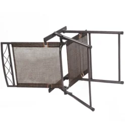 Costway Set Of 4 Patio Folding Sling Chairs Steel Textilene Camping Deck Garden Pool -Costway GUEST 7e569e03 0b2d 46a8 8ffa ce6f09013e81