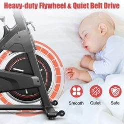 Costway Stationary Exercise Bike Cycling Bike W/22Lbs Flywheel Home Fitness Gym Cardio -Costway GUEST 7e6927e0 4239 420c a468 e856dcf1a346