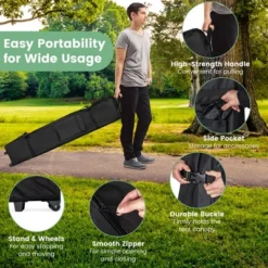 Costway 13x13ft Patio Pop-Up Gazebo Canopy Tent Instant Sun Shelter Outdoor Wheeled Bag -Costway GUEST 7faa6633 c682 4152 83c4 cd65ec9ebc72