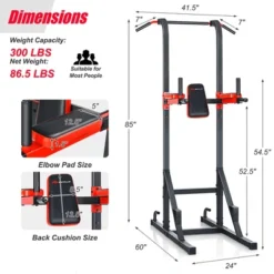 Costway Multi-function Power Tower Pull Up Bar Dip Stand Home Gym Full-body Workout -Costway GUEST 7fbc82cf 70b0 4304 ae57 e9464fb09e19