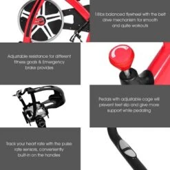 Costway Adjustable Exercise Bike Bicycle Cycling Cardio Fitness LCD W/ 18lb Flywheel -Costway GUEST 82da24b5 d4e2 4af3 b1e1 4279c1a8a7e5