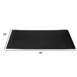 Costway 47''x24'' Exercise Equipment Mat High Density PVC Treadmill Mat Floor Protector Pad