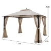 Costway 12' X 10' Outdoor Patio Gazebo Canopy Shelter Double Top Sidewalls Netting Brown Beige 2 Costway 12' X 10' Outdoor Patio Gazebo Canopy Shelter Double Top Sidewalls Netting Brown Beige -Costway GUEST 84a3ff82 a6fc 4dc6 a61a 0fa36d5b1cda
