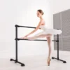 Costway 4FT Portable Double Freestanding Ballet Barre Dancing Stretching SilverBlack -Costway GUEST 8528445f 804e 46ec 8887 fea9d16e07f4