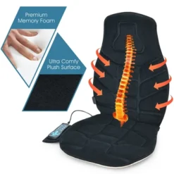 Massage Seat Cushion Back Massager W/ Heat & 6 Vibration Motors For Home 17 Massage Seat Cushion Back Massager W/ Heat & 6 Vibration Motors For Home -Costway GUEST 867f0c6e 2b25 4490 8ca9 4d52513d09ab