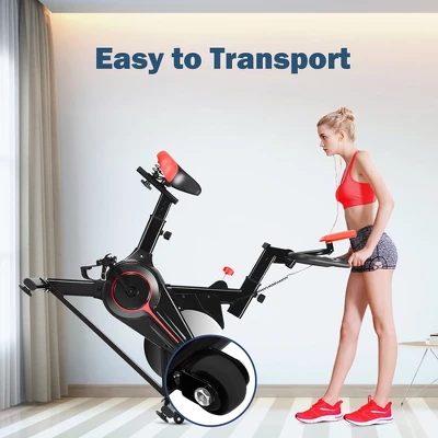 Indoor Exercise Bike Fitness Cardio W/4-way Adjustable Seat 4 Indoor Exercise Bike Fitness Cardio W/4-way Adjustable Seat - Image 2