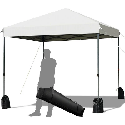 Costway 8x8 FT Pop Up Canopy Tent Shelter Wheeled Carry Bag 4 Canopy Sand Bag 14 Costway 8x8 FT Pop Up Canopy Tent Shelter Wheeled Carry Bag 4 Canopy Sand Bag - Image 12