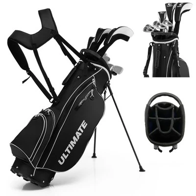 Men's Complete Golf Clubs Package Set 10 Pieces Includes Alloy Driver BlackBlueGrey 12 Men's Complete Golf Clubs Package Set 10 Pieces Includes Alloy Driver BlackBlueGrey - Image 10