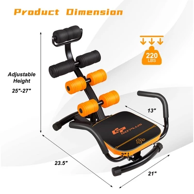 Costway Core Ab Trainer Bench Abdominal Stomach Exerciser Workout Gym Fitness Machine 10 Costway Core Ab Trainer Bench Abdominal Stomach Exerciser Workout Gym Fitness Machine - Image 8