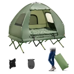 Costway 2-Person Compact Portable Pop-Up Tent/Camping Cot W/ Air Mattress & Sleeping Bag -Costway GUEST 8c11a73e 863a 4f94 bc39 e897d4cbc15e