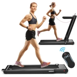 Costway 2-in-1 Folding Treadmill 2.25HP Jogging Machine W/ Dual LED Display SilverBlackBlue -Costway GUEST 8c497a27 63bc 4da4 9d6e 6aca8aab16a9