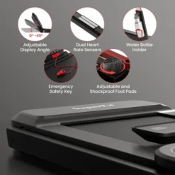 Superfit 3HP Running Machine Folding Treadmill Adjustable Height APP Control Table Board -Costway GUEST 8d0a1a6f 4e8f 4731 806f 6b8e45b818e7