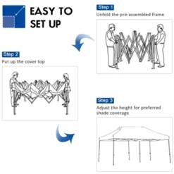 Costway 10'x20' Pop Up Canopy Tent Folding Heavy Duty Sun Shelter Adjustable W/Bag -Costway GUEST 8e8dc1d7 f3c0 4c8c 9ad4 04a2c7e0e1c1