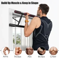 Costway Foldable Pull Up Bar Doorway Chin Up Bar No Screw W/Foam Grip For Home Gym -Costway GUEST 90e0d816 11b0 44e0 ad49 ecbb8bca3d43