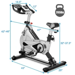 Costway Indoor Stationary Exercise Cycle Bike Bicycle Workout W/ Large Holder RedBlack -Costway GUEST 925ecb83 4d2b 494b a54c f17db8487486
