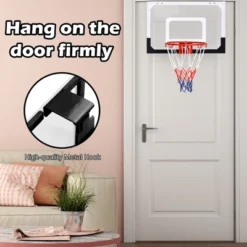 Over-The-Door Mini Basketball Hoop Includes Basketball & Hand Pump 2 Nets Indoor Sports -Costway GUEST 93e581a5 0e01 4e6e ad36 8e694d990f11