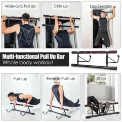 Costway Foldable Pull Up Bar Doorway Chin Up Bar No Screw W/Foam Grip For Home Gym -Costway GUEST 96abd83e 0f21 442c bcc0 616393fead57