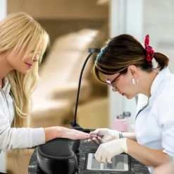 Costway Folding Manicure Table Portable Nail Desk With Dust Collector LED Lamp Carry Bag -Costway GUEST 9ce0554f 9887 403f 9924 114ca6b89dff