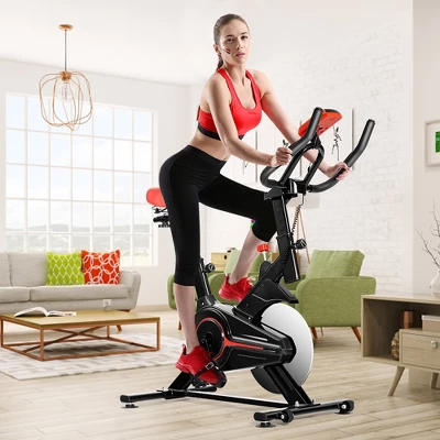 Indoor Exercise Bike Fitness Cardio W/4-way Adjustable Seat 5 Indoor Exercise Bike Fitness Cardio W/4-way Adjustable Seat - Image 3