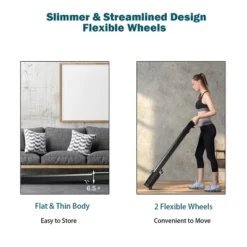 Costway 1HP Under-Desk Walking Treadmill Jogging Exercise Machine W/ Remote Controller -Costway GUEST 9eae9e2c 3f4f 4ccf bd22 f19269657489