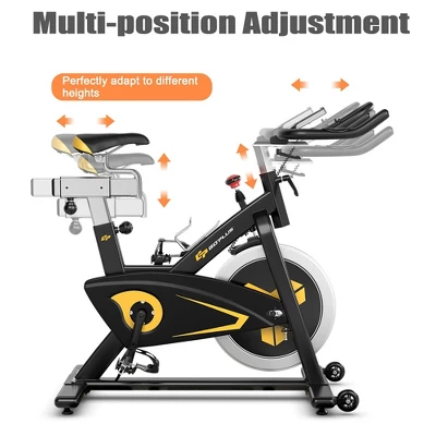 Costway Magnetic Exercise Bike Stationary Belt Drive Indoor Cycling Bike Gym Home Cardio 11 Costway Magnetic Exercise Bike Stationary Belt Drive Indoor Cycling Bike Gym Home Cardio - Image 9