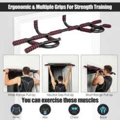 Costway Multi-Purpose Pull Up Bar Doorway Fitness Chin Up Bar No Screw Home Gym -Costway GUEST 9fe67115 9077 438e b731 4f2a7063d9b9