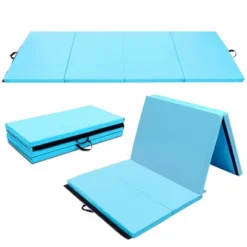 Costway Horizontal Train Bar W/ 4'x8'x2'' Gymnastics Mat Folding Panel Fitness Exercise BluePinkPurple -Costway GUEST a1571582 61db 4d40 8ce9 f599f0ea8e9c