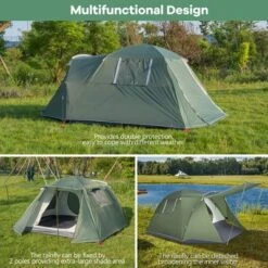 Costway 4-6 Person Camping Tent Waterproof Family Large Double-Layer Tents W/Front Porch -Costway GUEST a16d4a40 676c 4871 9c6e 7b226b6757c6