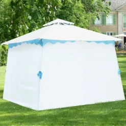 Costway 2 Tier 10'x10' Patio Gazebo Canopy Tent Steel Frame Shelter Awning W/Side Walls 14 Costway 2 Tier 10'x10' Patio Gazebo Canopy Tent Steel Frame Shelter Awning W/Side Walls -Costway GUEST a1a6a4c5 c7b7 4bfb b3a6 3bfc735a348d
