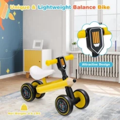 Costway Baby Balance Bike For 1-3 Years Old Riding Toy No Pedal For Boys & Girls Yellow 17 Costway Baby Balance Bike For 1-3 Years Old Riding Toy No Pedal For Boys & Girls Yellow -Costway GUEST a2a87adf 413e 46b1 8420 4078dc8dea0c