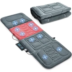Foldable Massage Mat Full Body Massager W/ Heat & 10 Vibration Motors -Costway GUEST a3050beb 67cd 4ad6 bbcb 29f7df35ab25