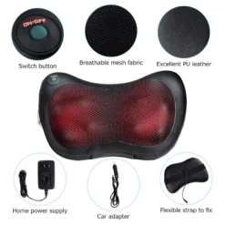 Costway Shiatsu Shoulder Neck Back Massage Pillow W/Heat Deep Kneading Massager Car Seat -Costway GUEST a317c930 9fa5 49ac 8066 208088f2873b