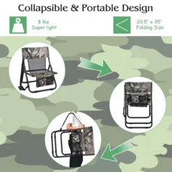 Costway Folding Hunting Chair Portable Outdoor Camping Woodland Camouflage Hunting Seat -Costway GUEST a5dd2596 9c9e 42f2 8371 3607d42d06e9