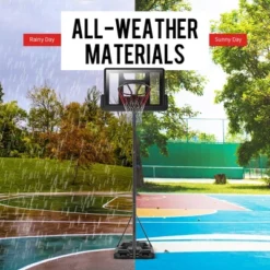 Height Adjustable Portable Basketball Hoop System Shatterproof Backboard Wheels 2 Nets -Costway GUEST a603c2a7 f4ec 43c7 add3 60b9767a9c0b