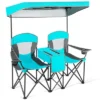 Costway Portable Folding Camping Canopy Chairs W/ Cup Holder Cooler Outdoor Turquoise 2 Costway Portable Folding Camping Canopy Chairs W/ Cup Holder Cooler Outdoor Turquoise -Costway GUEST a695179c 29a7 40ea b16e c60bc3f3ed36