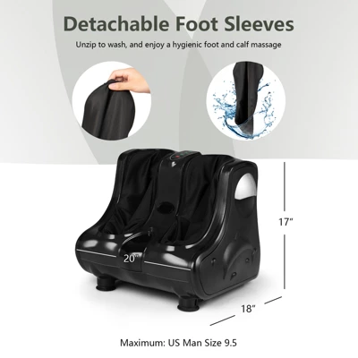 Costway Foot & Calf Massager With Heat Vibration Deep Kneading Shiatsu Foot Massage Machine 11 Costway Foot & Calf Massager With Heat Vibration Deep Kneading Shiatsu Foot Massage Machine - Image 9