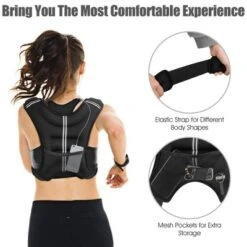 Costway 30LBS Workout Weighted Vest W/Mesh Bag Adjustable Buckle Sports Fitness Training 16 Costway 30LBS Workout Weighted Vest W/Mesh Bag Adjustable Buckle Sports Fitness Training -Costway GUEST a9567215 05fa 4965 8e21 fdb0de013fd9