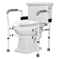 Toilet Safety Frame, Stand Alone Toilet Safety Rail W/ Adjustable Height & Width -Costway GUEST a9baced1 f6d6 4439 8c98 e73f1b0d9ccc