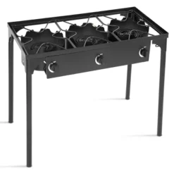 Costway Portable Propane 225,000-BTU 3 Burner Gas Cooker Outdoor Camp Stove BBQ -Costway GUEST aa78005d 4da2 48e0 89e3 04221d669832