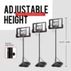 Height Adjustable Portable Basketball Hoop System Shatterproof Backboard Wheels 2 Nets -Costway GUEST aa892266 b8de 47ef 896c 6ac31a2f6464
