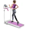 Costway 800W Folding Treadmill Electric /Support Motorized Power Running Fitness Machine Pink -Costway GUEST aa9983c5 6dfc 4ac8 944b da50c8bde962
