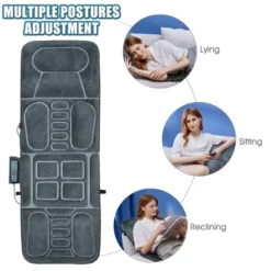 Foldable Massage Mat Full Body Massager W/ Heat & 10 Vibration Motors -Costway GUEST ab10c507 a5dd 402d 8809 b393db060068
