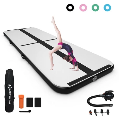 Costway 10FT Air Track Inflatable Gymnastics Tumbling Mat W/ Pump PinkBlackGreenNavy 12 Costway 10FT Air Track Inflatable Gymnastics Tumbling Mat W/ Pump PinkBlackGreenNavy - Image 10